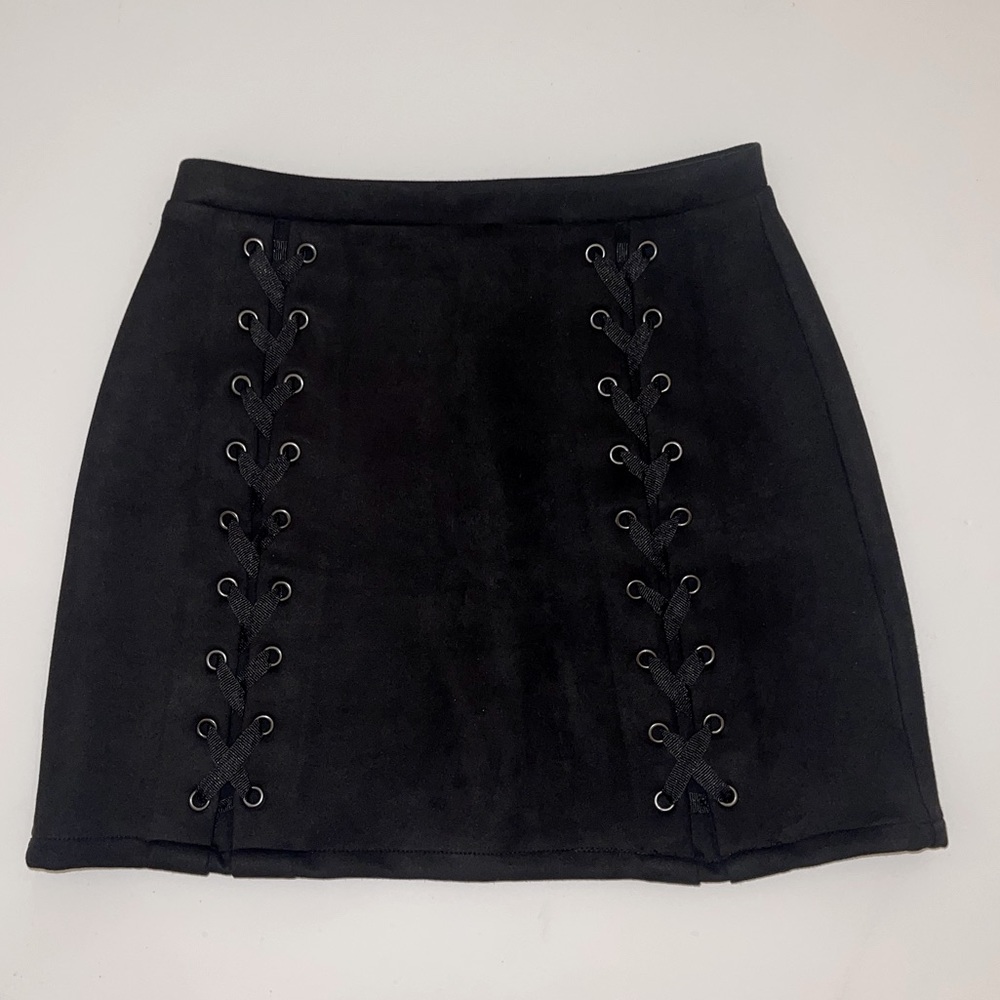 Honey Punch High Waist Mini Skirt